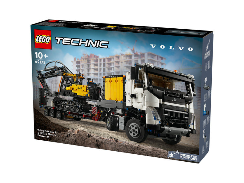 LEGO Technic Volvo Fmx teherautó és Ec230 elektromos markoló
