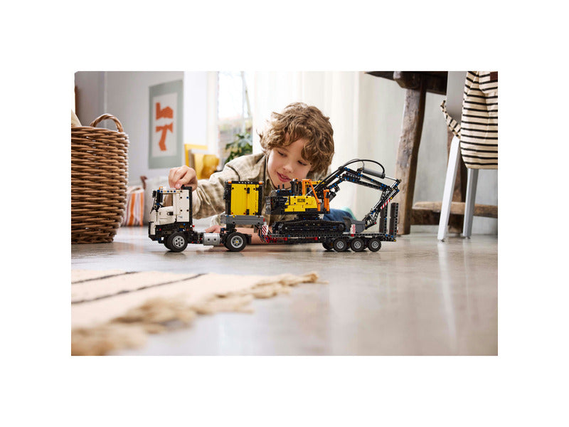 LEGO Technic Volvo Fmx teherautó és Ec230 elektromos markoló