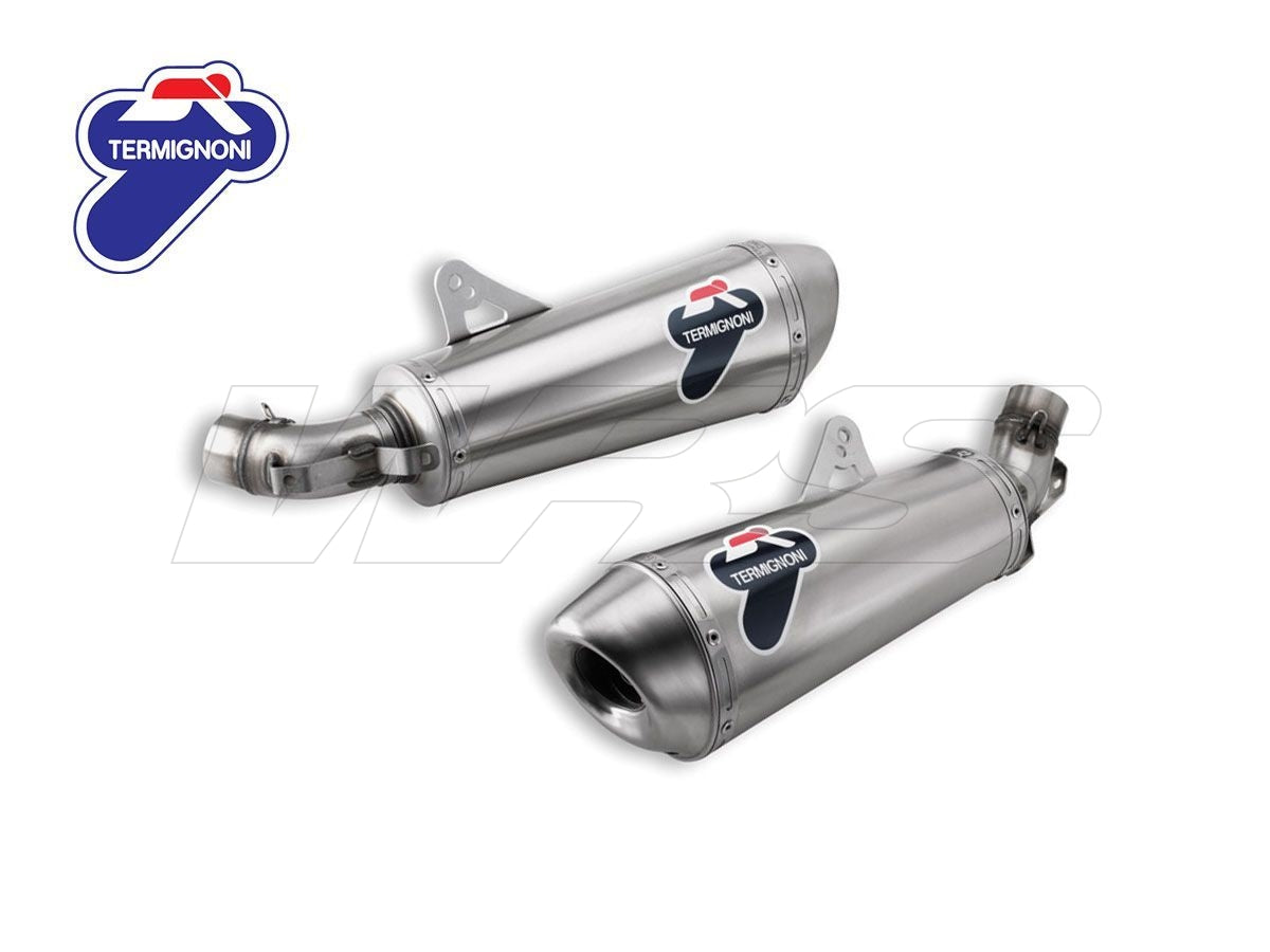 PAAR SLIP-ON ZUGELASSENE TERMIGNONI TITANIUM - DUCATI MONSTER 696 / 796 / 110