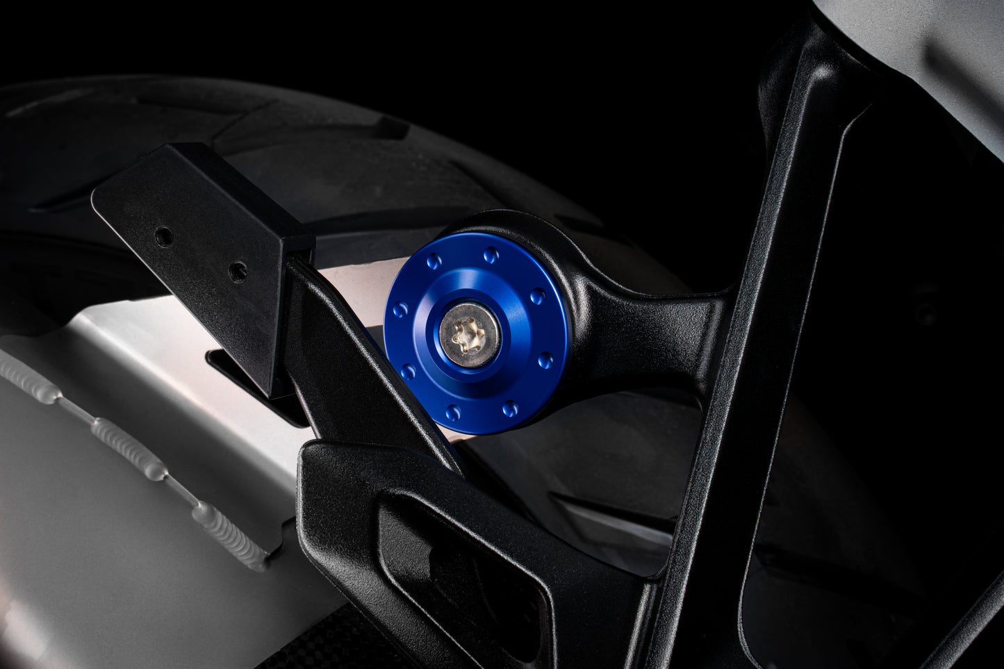 exhaust bracket cover kit blue