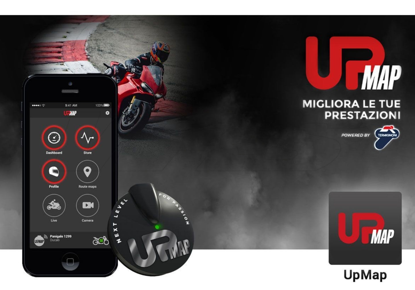 TERMIGNONI KIT MUFFLER + ECU UPMAP DUCATI PANIGALE V4 / S / R