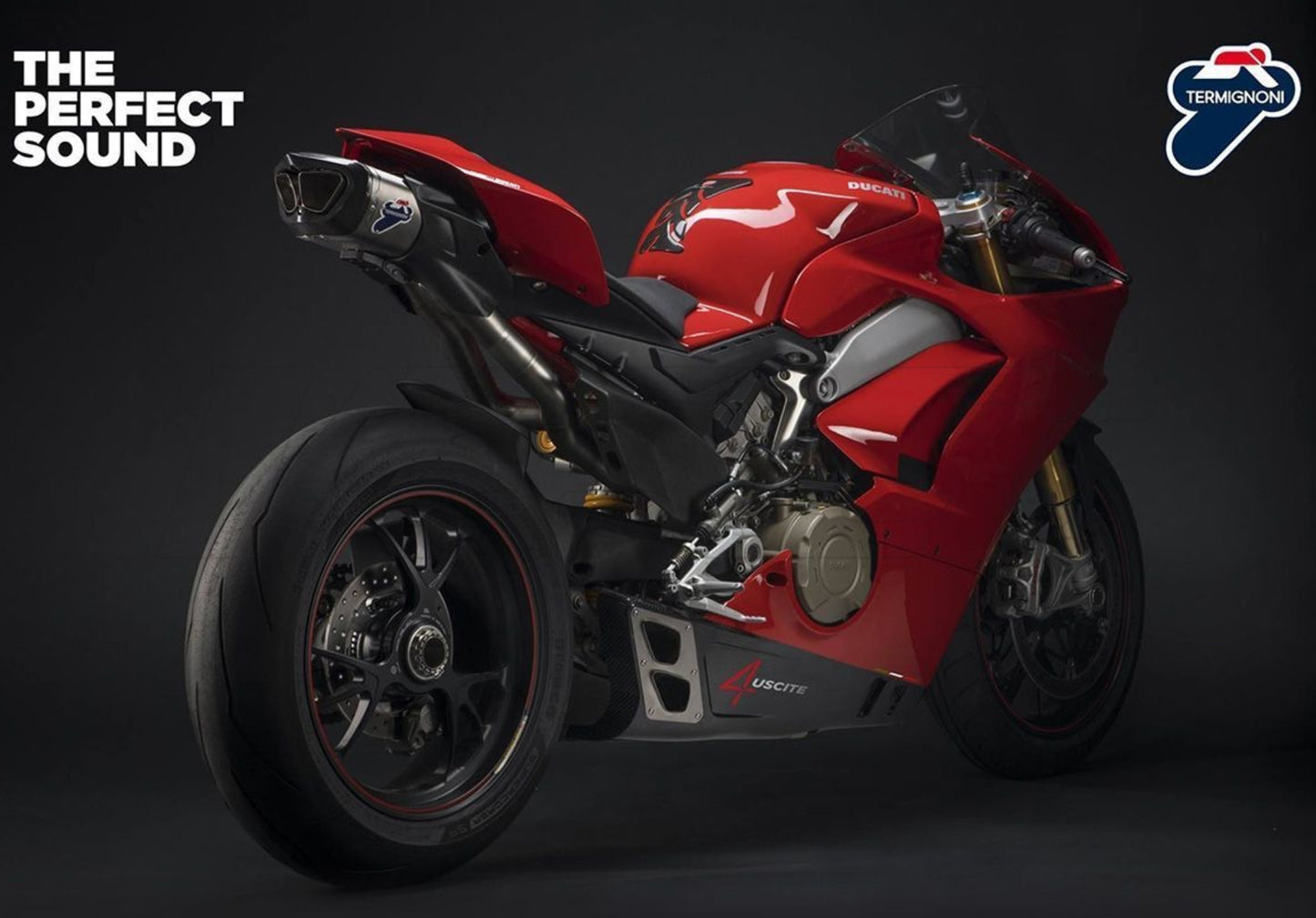 TERMIGNONI COMPLETE EXHAUST "4 OUTLETS" TITANIUM DUCATI PANIGALE V4 R 2018-2023