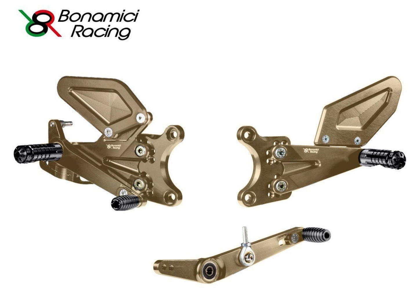 Állítható lábtartó szett - BONAMICI RACING YAMAHA R6 2017-2024