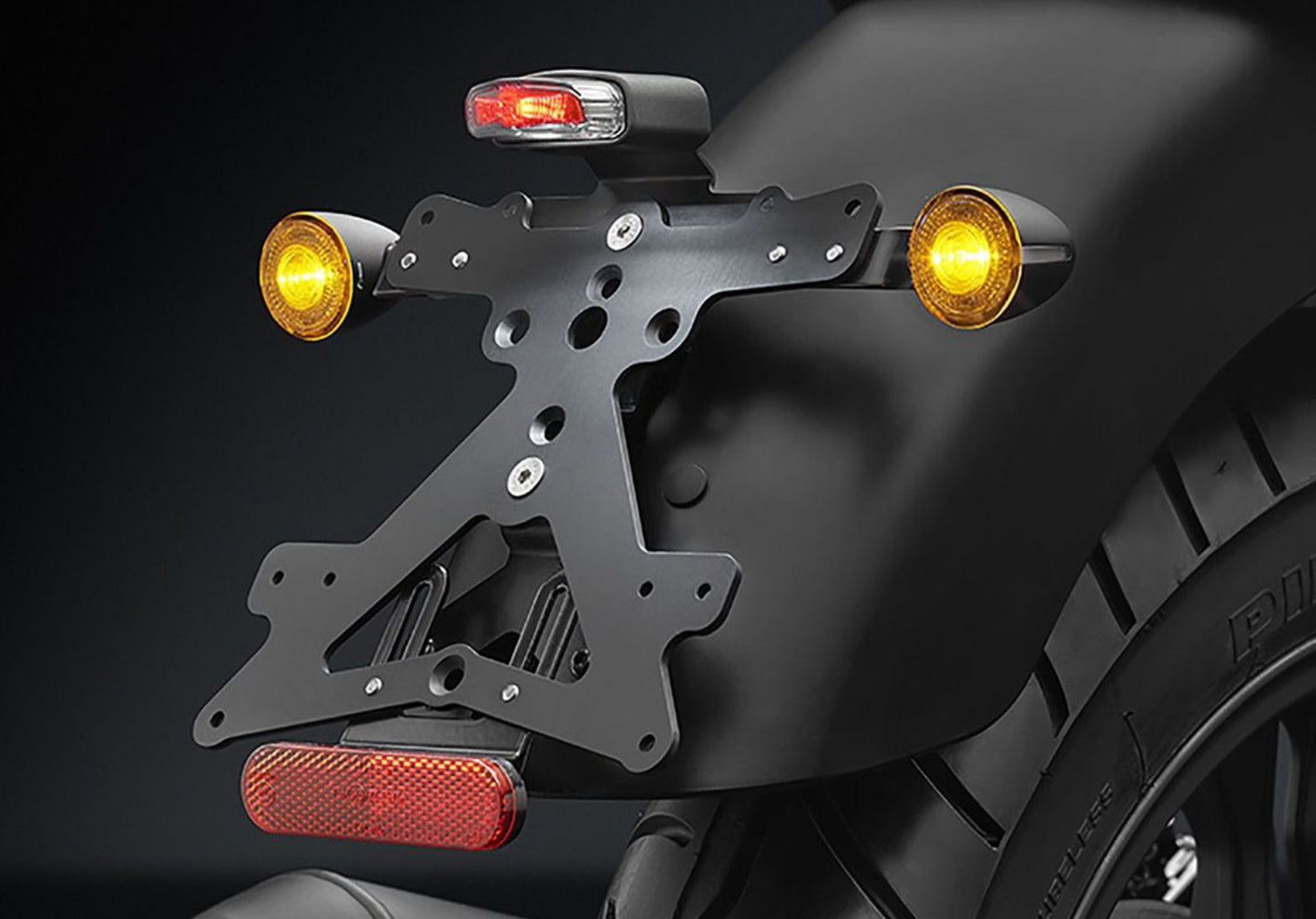 RIZOMA Taillight with license plate holder and brake light