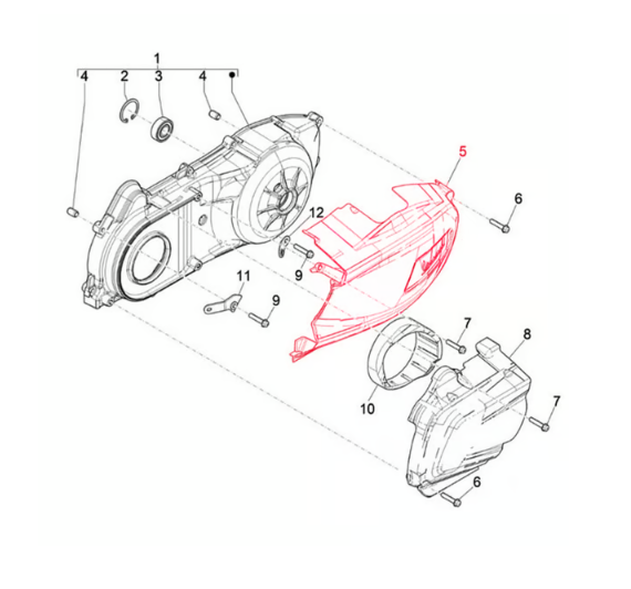 PIAGGIO Fedél, variofedél