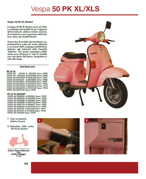 PIAGGIO Kézikönyv "Vespa Tecnica" V50