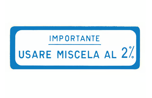 PIAGGIO Matrica motívummal Usare Miscela al 2%