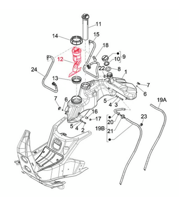PIAGGIO Benzinpumpa