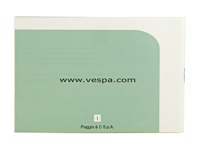 PIAGGIO Használati utasítás Vespa PX esetében