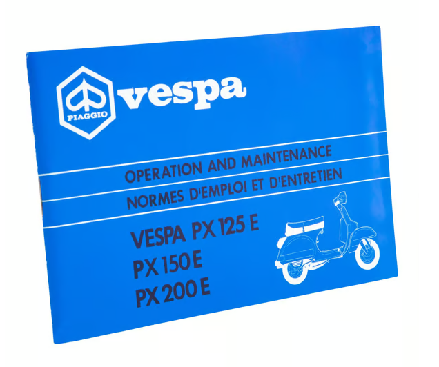 PIAGGIO Használati utasítás Vespa PX 125 E - PX 150 E - PX 200 E - Arcobaleno - Vespa PX 125 E - PX 150 E - PX 200 E - Arcobaleno - Arcobaleno 1983