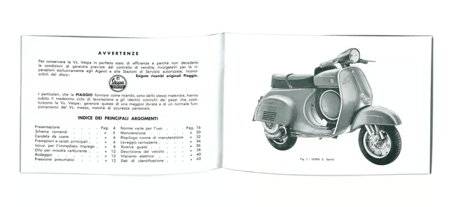 PIAGGIO Használati utasítás a Vespa SS90 számára