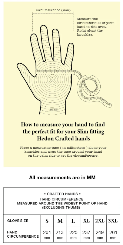 HEDON CRAFTED HANDS GLOVES BLACK