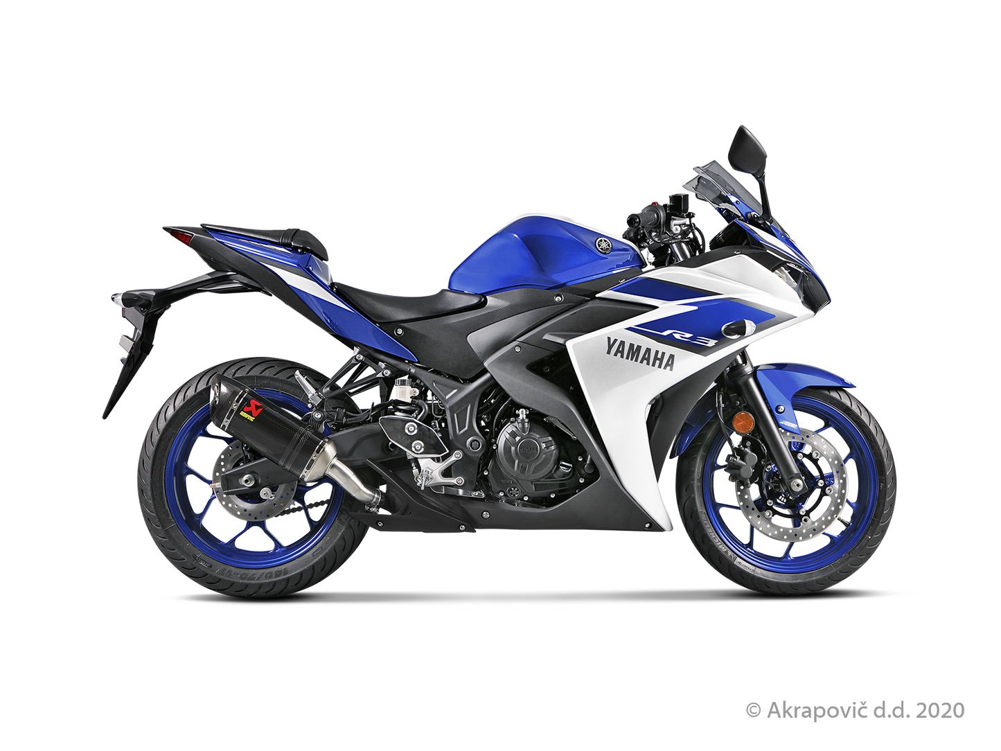Yamaha R3 Slip-On Line (Carbon) - (2015/2016)