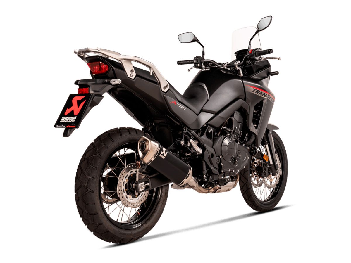 AKRAPOVIC SCHWARZER TITAN-AUSPUFF SLIP ON SCHALLDÄMPFER HONDA XL 750 TRANSALP 2023-2024