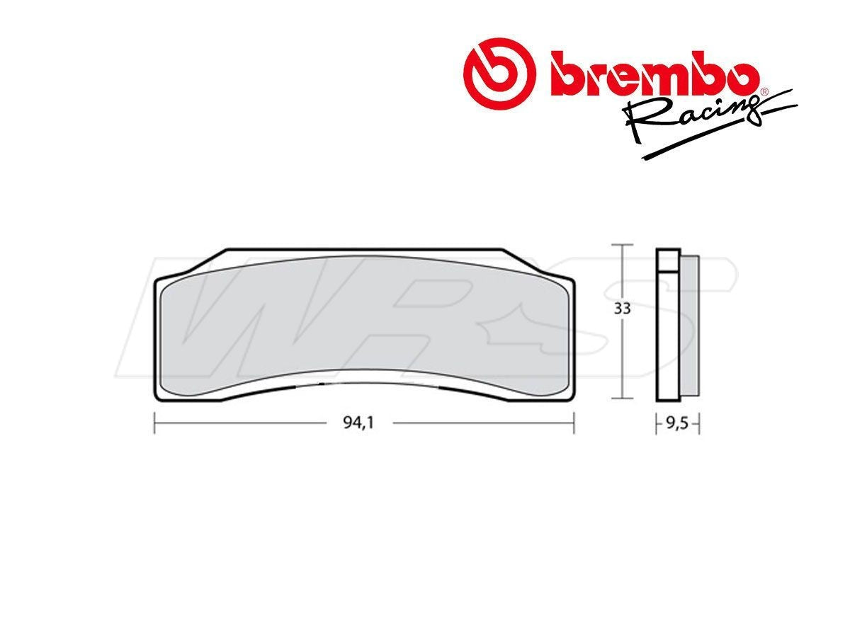 Brake pad BREMBO Z04 for BREMBO P30 caliper / 34 MONOBLOCK