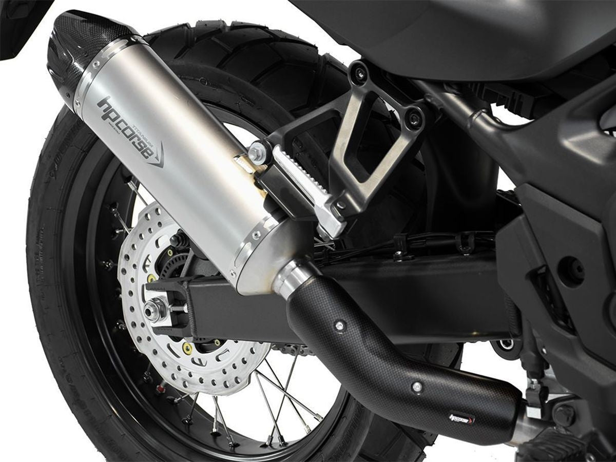HP CORSE SP-1 CARBON SHORT TITANIUM EXHAUST SILENCER HONDA TRANSALP XL 750 2023-2024