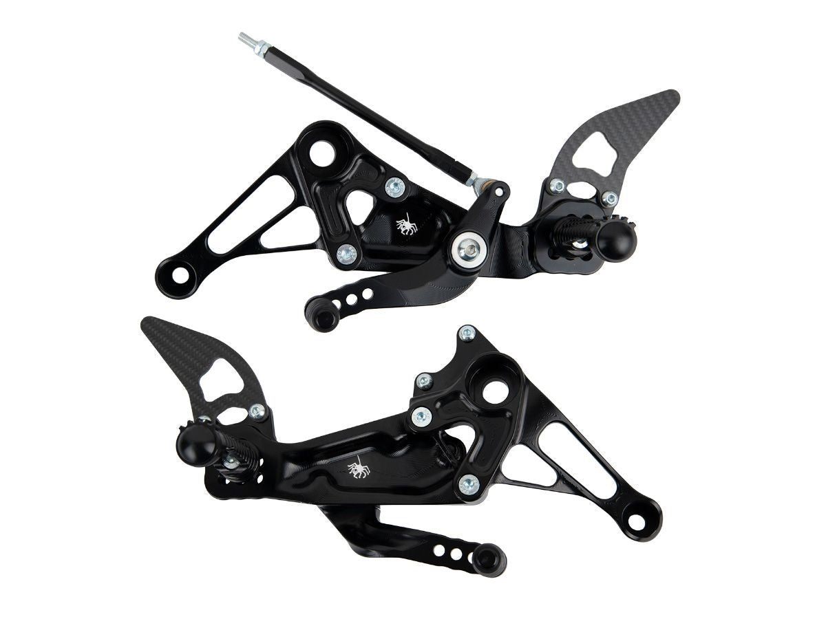 SPIDER adjustable footrest set normal / reverse gear Aprilia RS 660 / Tuono 660 20-23