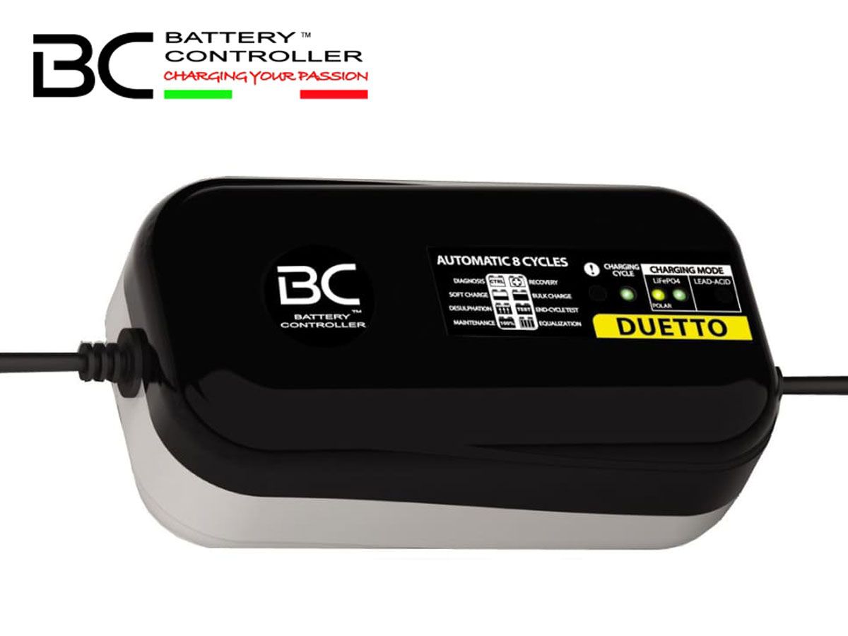 AKKUMULÁTOR TÖLTŐ BC BATTERY CONTROLLER DUETTO 12V FOR GEL / ACID / LITHIUM