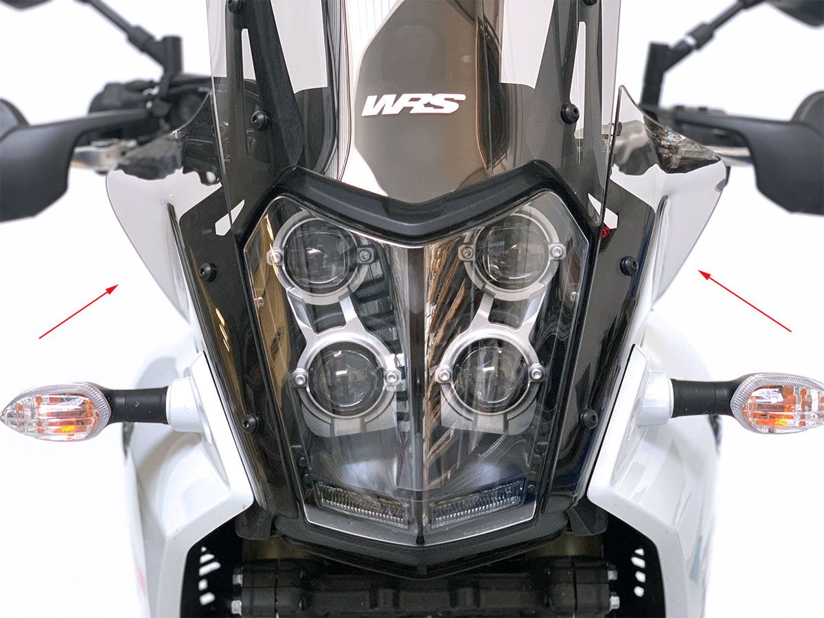 WRS Oversize Sötét Füst Légterelő YAMAHA TENERE 700 2019-2024