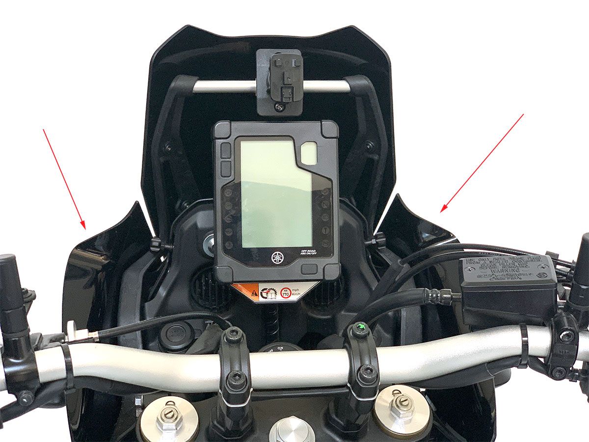 WRS Oversize Matt Fekete Légterelő YAMAHA TENERE 700 2019-2024