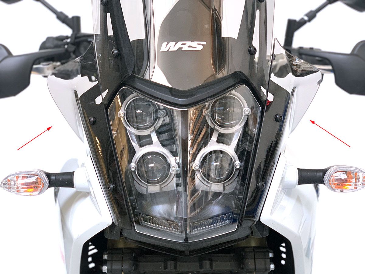 WRS Oversize Átlátszó Légterelő YAMAHA TENERE 700 2019-2024