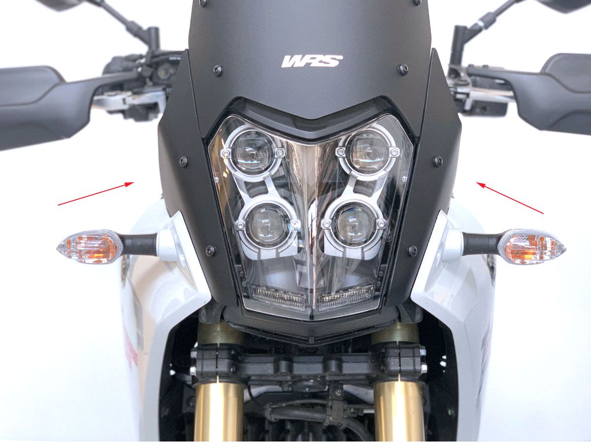 WRS Matt Fekete Légterelő YAMAHA TENERE 700 2019-2024