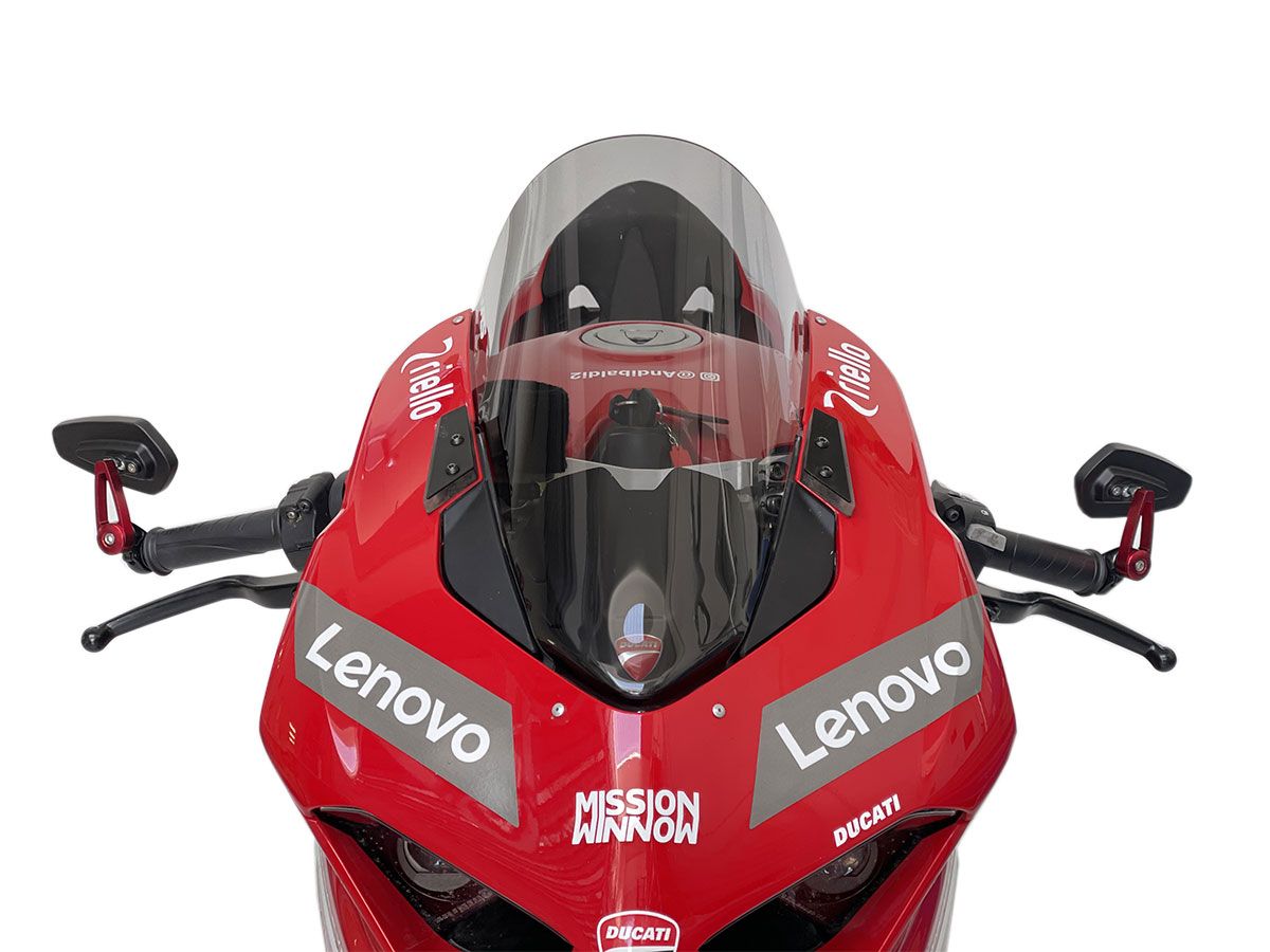 Racing raised screen WRS DARK SMOKED +45MM DUCATI PANIGALE V2 2020-2024