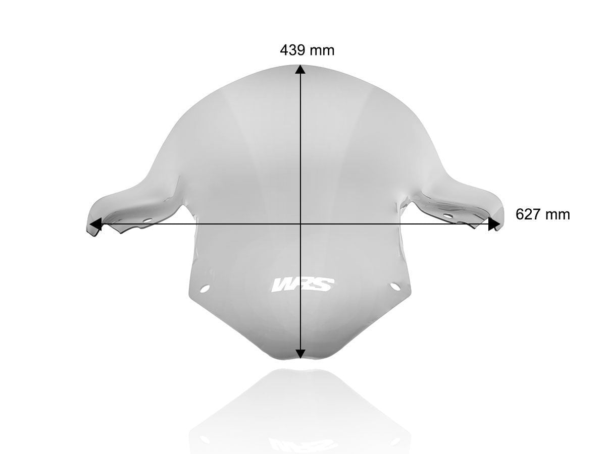Competition erhöhtes Plexiglas WRS DARK SMOKED +80MM BMW M 1000 RR 2020-2022 / S 1000 RR 2019-2024