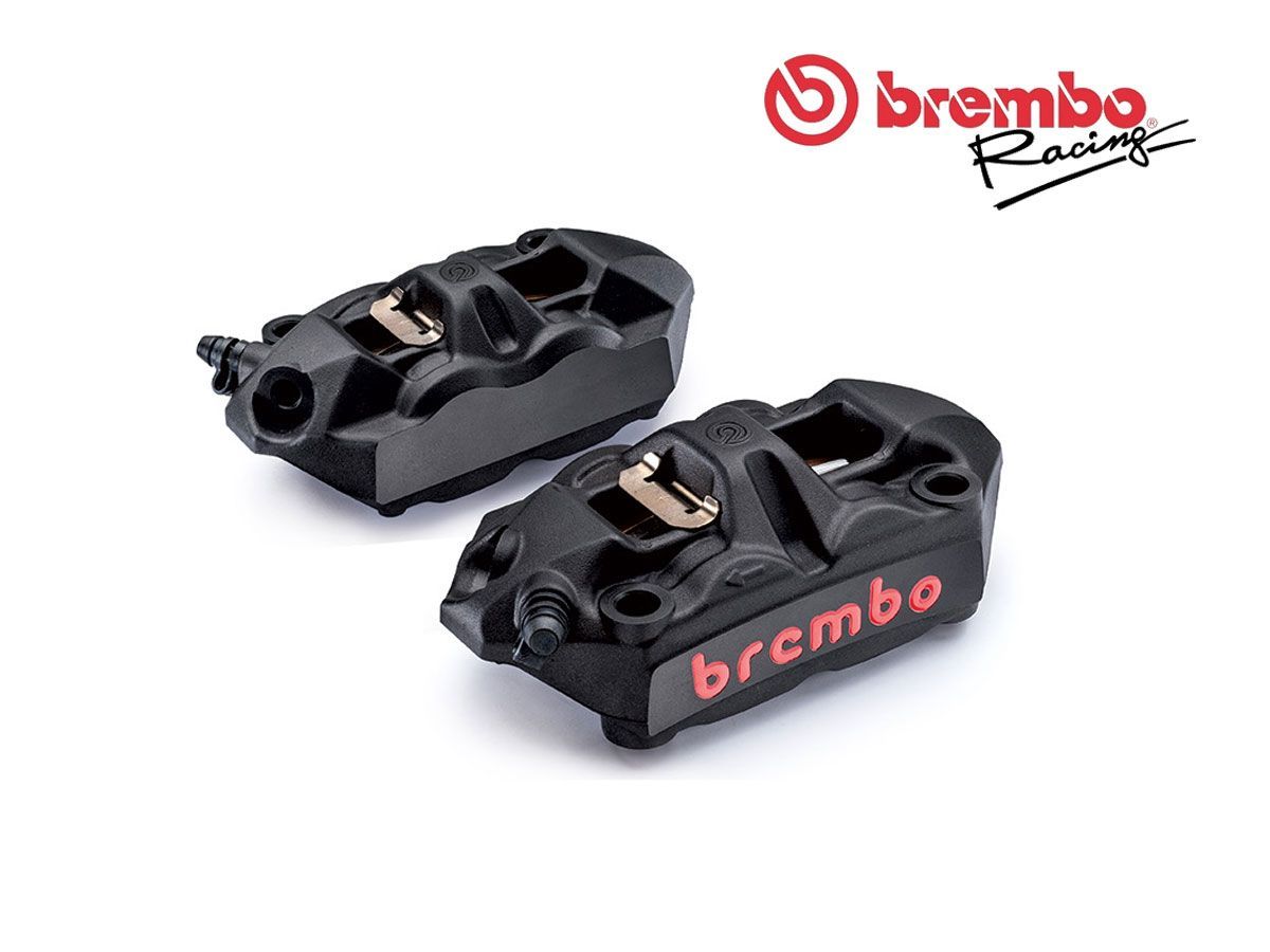 Radial brake caliper set M4 BLACK BREMBO RACING MONOBLOCK 108MM + PADS