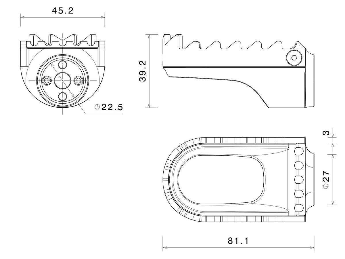 RIZOMA Footrest S HONDA TRANSALP XL 750 2023-2024