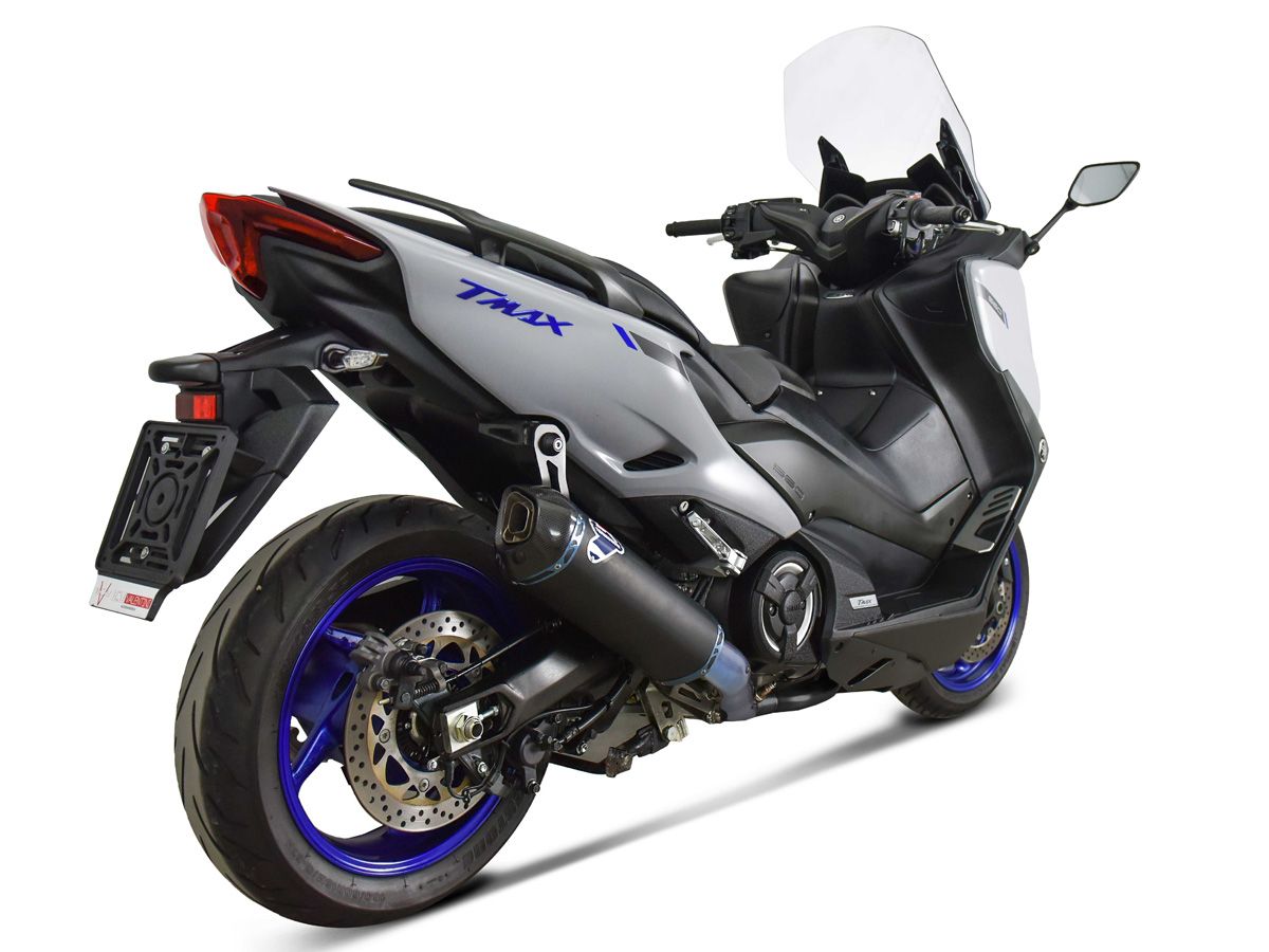 TERMIGNONI KIPUFOGÓ RENDSZER RACING BLACK TITANIUM YAMAHA T-MAX 560 2020-2024