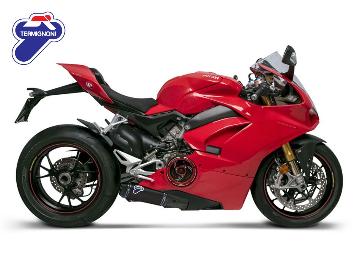 TERMIGNONI TITANIUM KIPUFOGÓ DOB KÉSZLET + UPMAP VEZÉRLŐEGYSÉG DUCATI PANIGALE V4 / S / R 2018-2024