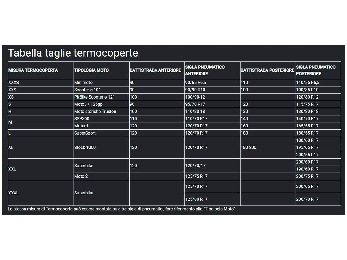 THERMAL TECHNOLOGY RACE Gumimelegítő SUPERSPORT SIZE L