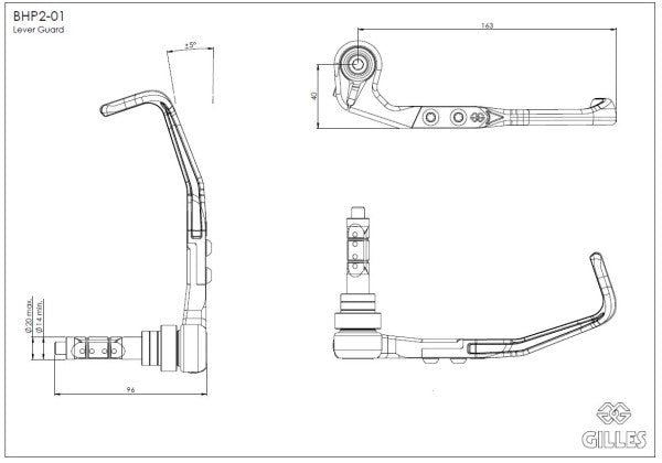 kézivédő kuplung oldal fekete matt - BMW, F 900 R , MR90 (2025 - ); BMW, HP 4, K10 (2012 - 2015); BMW, M 1000 RR, SM99 (2020 - 2022); BMW, M 1000 RR, SM99 (2023 - 2024 ); BMW, M 1000 RR, SR99 (2025 - ); BMW, R 12 nineT, GN12tha (2024- ); BMW, R nineT