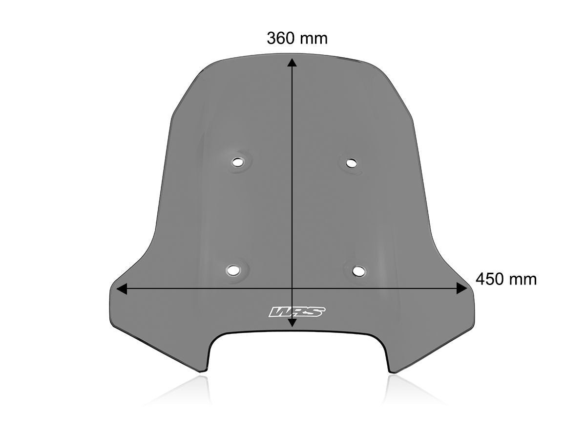 WRS Sötét Füst Túra Plexi CF MOTO IBEX 450