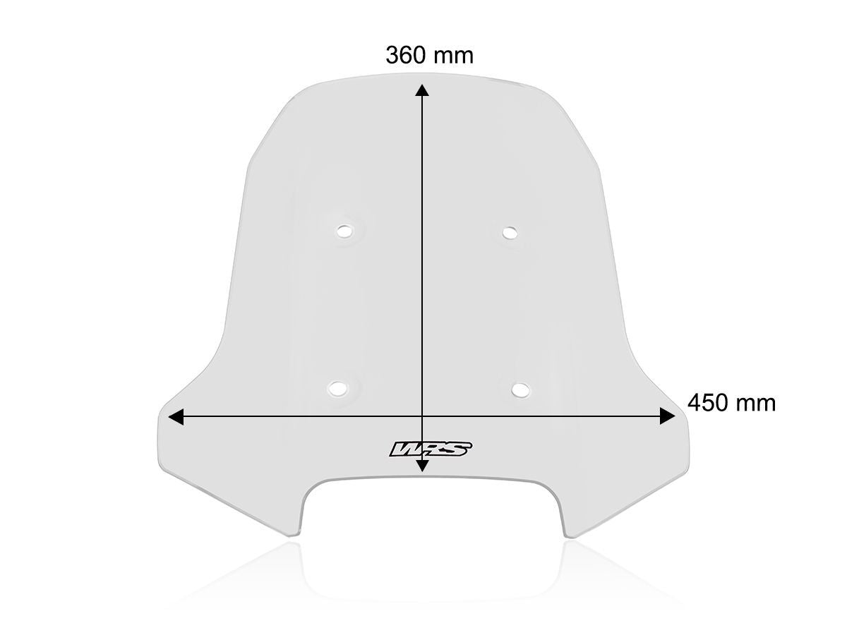 WRS Átlátszó Túra Plexi CF MOTO IBEX 450