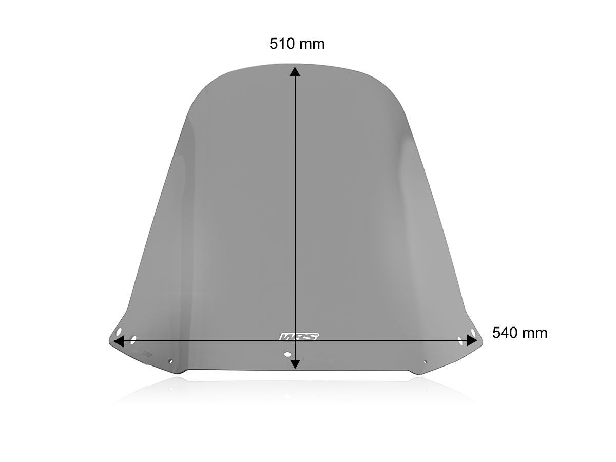 Plexi WRS STANDARD SMOKED HONDA CN 250 / SPAZIO / HELIX 1987-2000