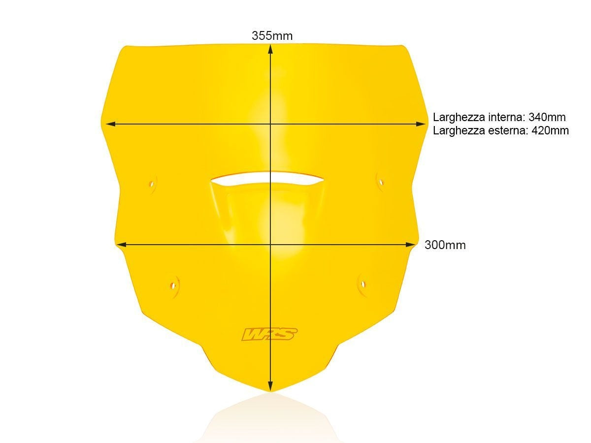 Sports plexiglass WRS YELLOW HONDA XL 750 TRANSALP 2023-2024