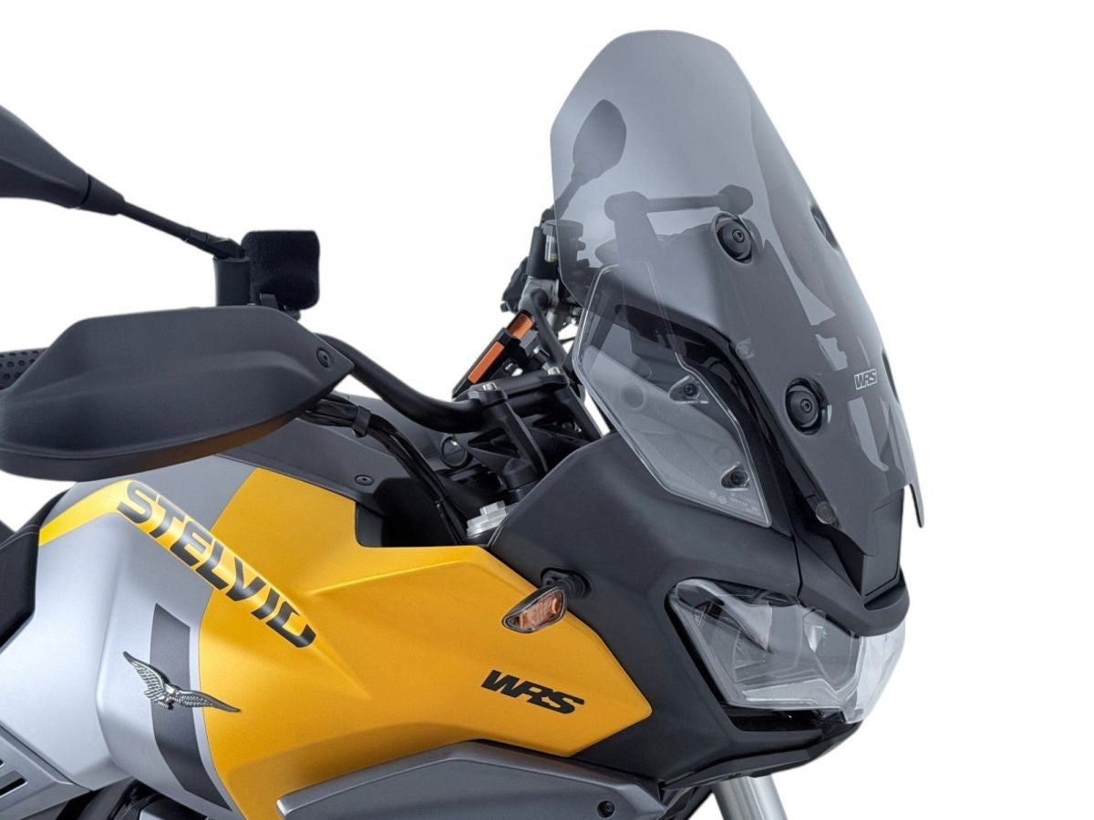 WRS Sötét Füst Túra Plexi MOTO GUZZI STELVIO 2024-2025 (Radarral)