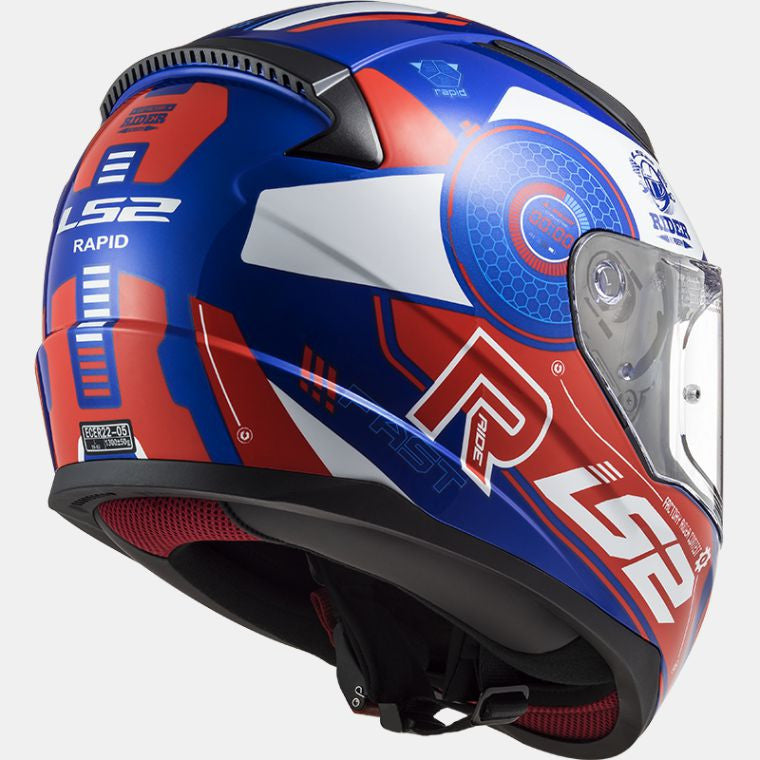 LS2 FF353 RAPID STRATUS GLOSS BLUE RED WHITE