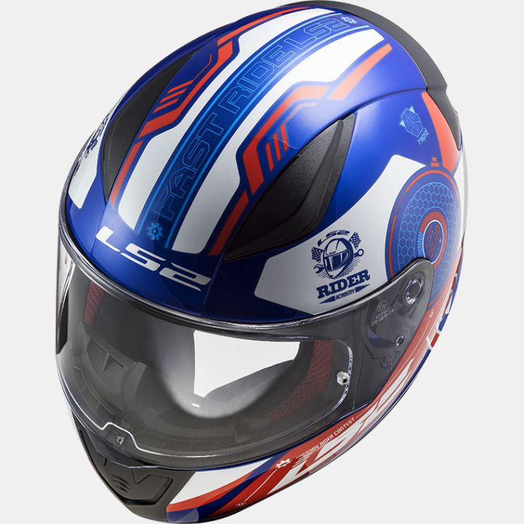LS2 FF353 RAPID STRATUS GLOSS BLUE RED WHITE