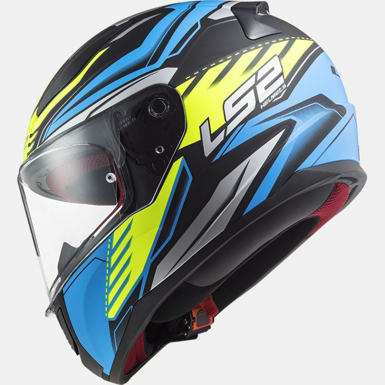 LS2 FF353 RAPID GALE MATT BLACK BLUE YELLOW