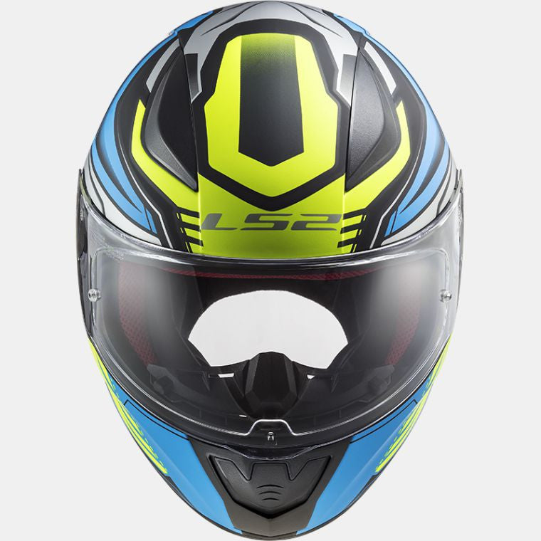 LS2 FF353 RAPID GALE MATT BLACK BLUE YELLOW