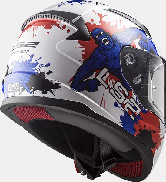 LS2 FF353 RAPID MINI MONSTER WHITE BLUE