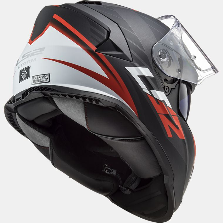 LS2, FF800 STORM NERVE MATT BLACK RED