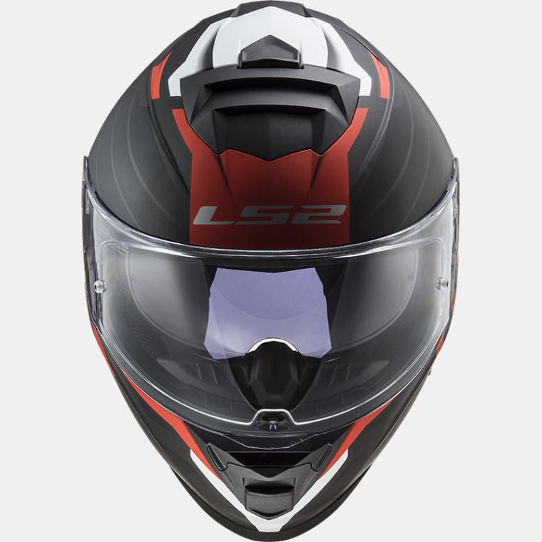 LS2, FF800 STORM NERVE MATT BLACK RED