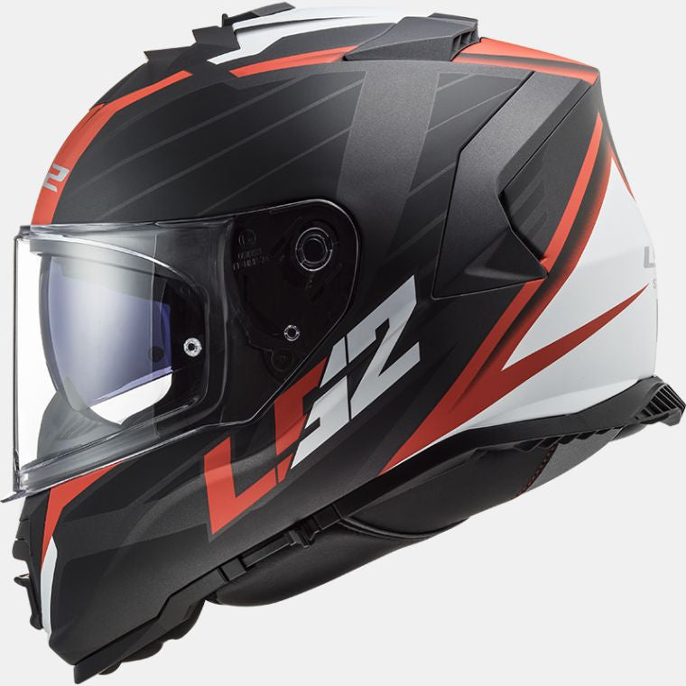 LS2, FF800 STORM NERVE MATT BLACK RED