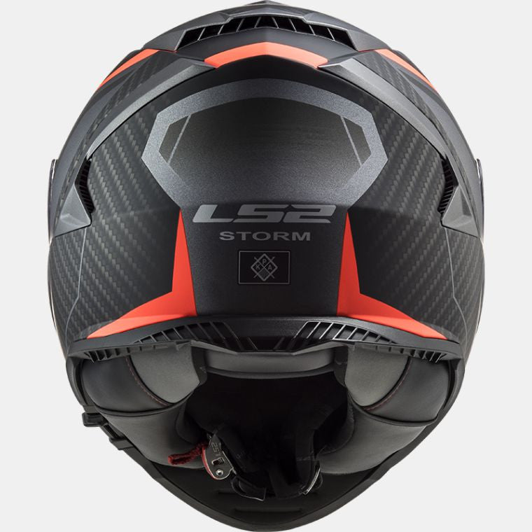 LS2, FF800 STORM RACER MATT TITANIUM FLUO ORANGE
