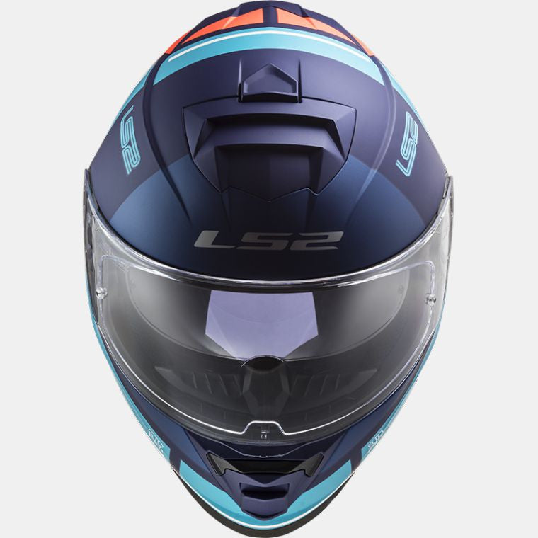 LS2, FF800 STORM SLANT MATT BLUE FL.ORANGE