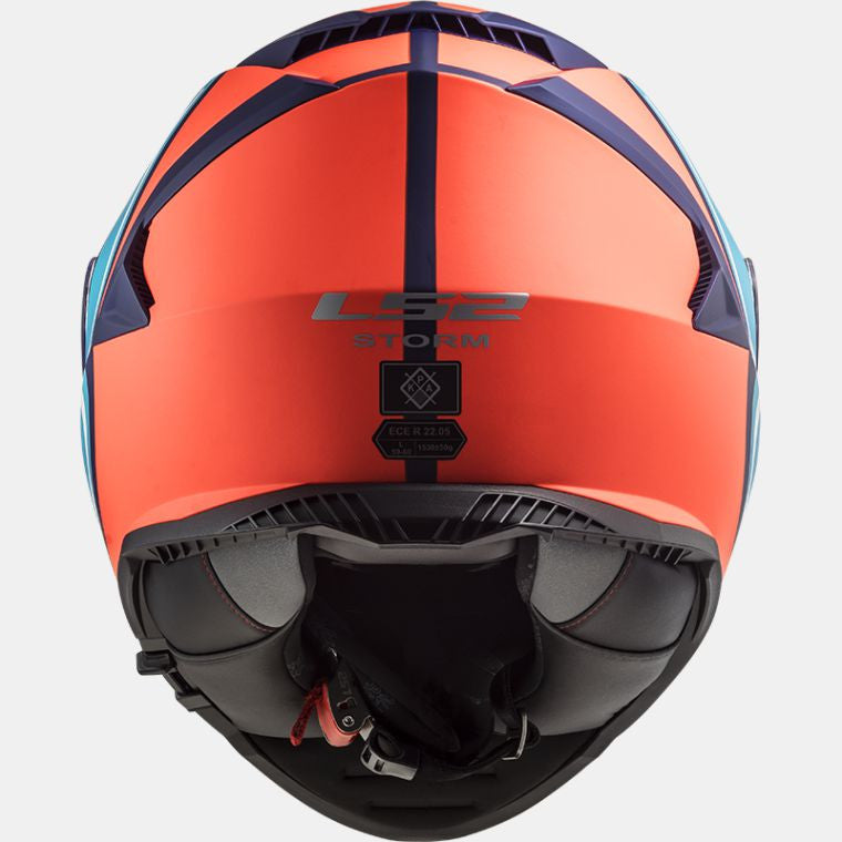 LS2, FF800 STORM SLANT MATT BLUE FL.ORANGE